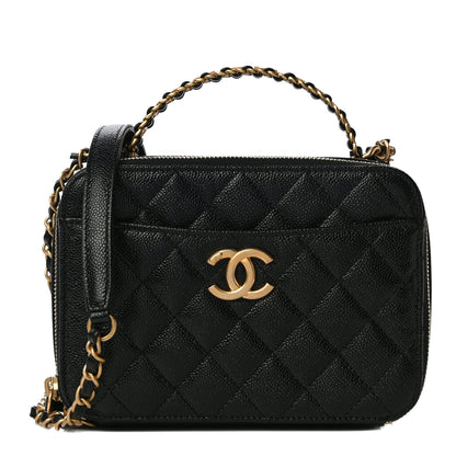 Chanel Caviar Quilted Small Pick Me Up Vanity Case Black 1 of 11