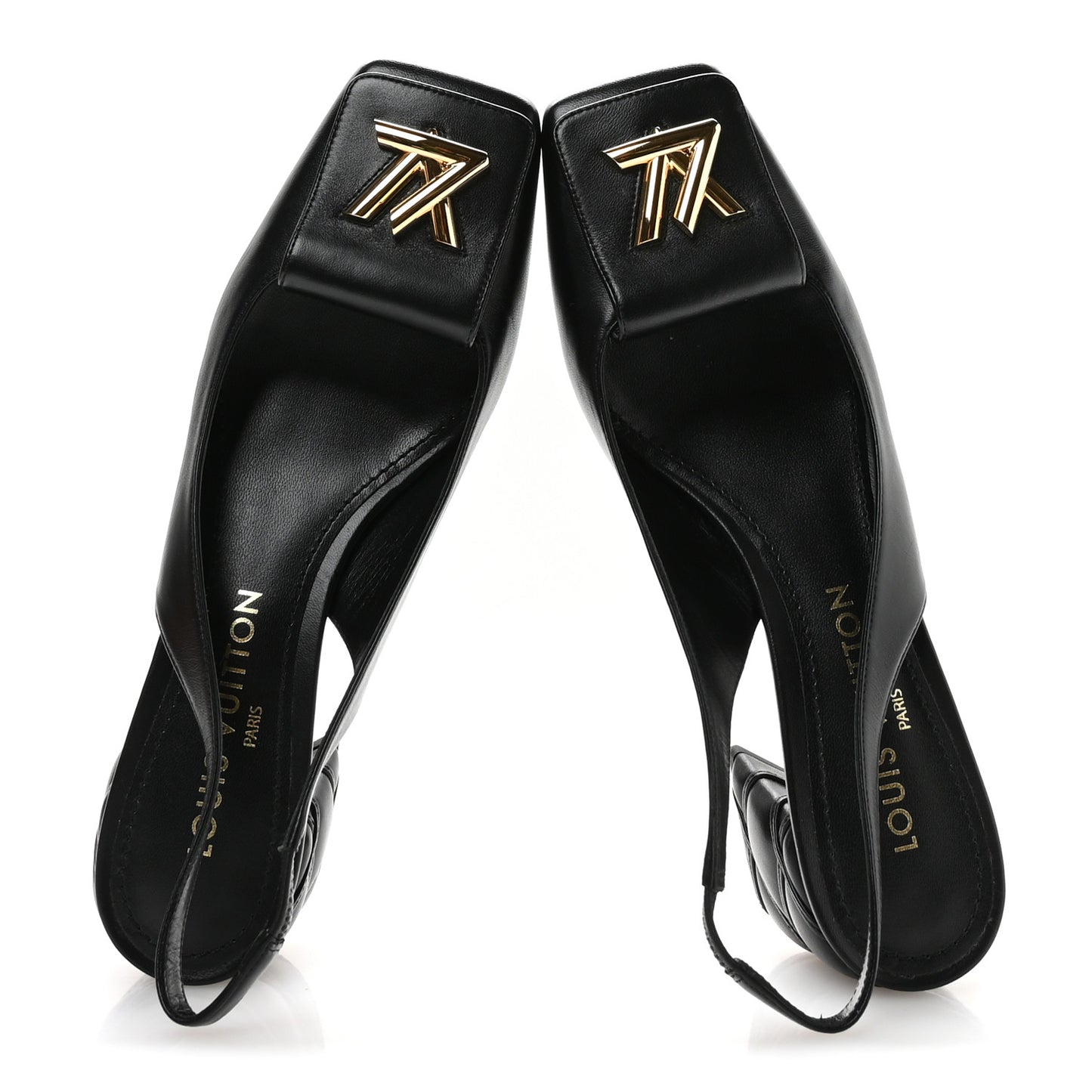 Lambskin Shake Slingback Pumps 39 Black