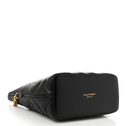 Alexander McQueen Calfskin Quilted Small The Seal Chain Crossbody Bag Black 4 of 10