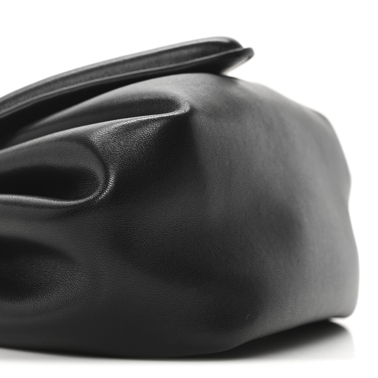 Bottega Veneta Lambskin Small Beak Triangle Flap Shoulder Bag Black 8 of 9