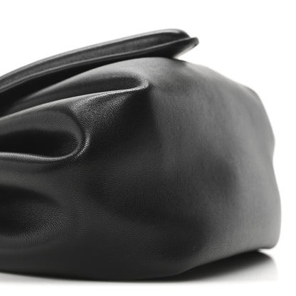 Bottega Veneta Lambskin Small Beak Triangle Flap Shoulder Bag Black 8 of 9