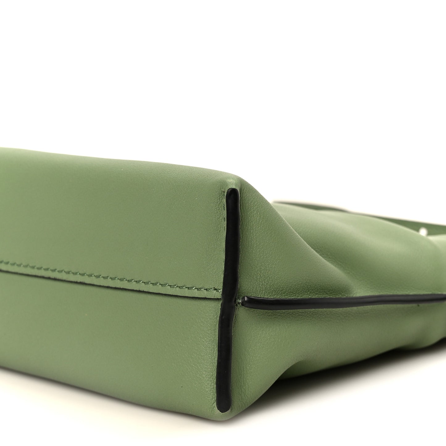 Calfskin Mini Flamenco Knot Clutch Rosemary