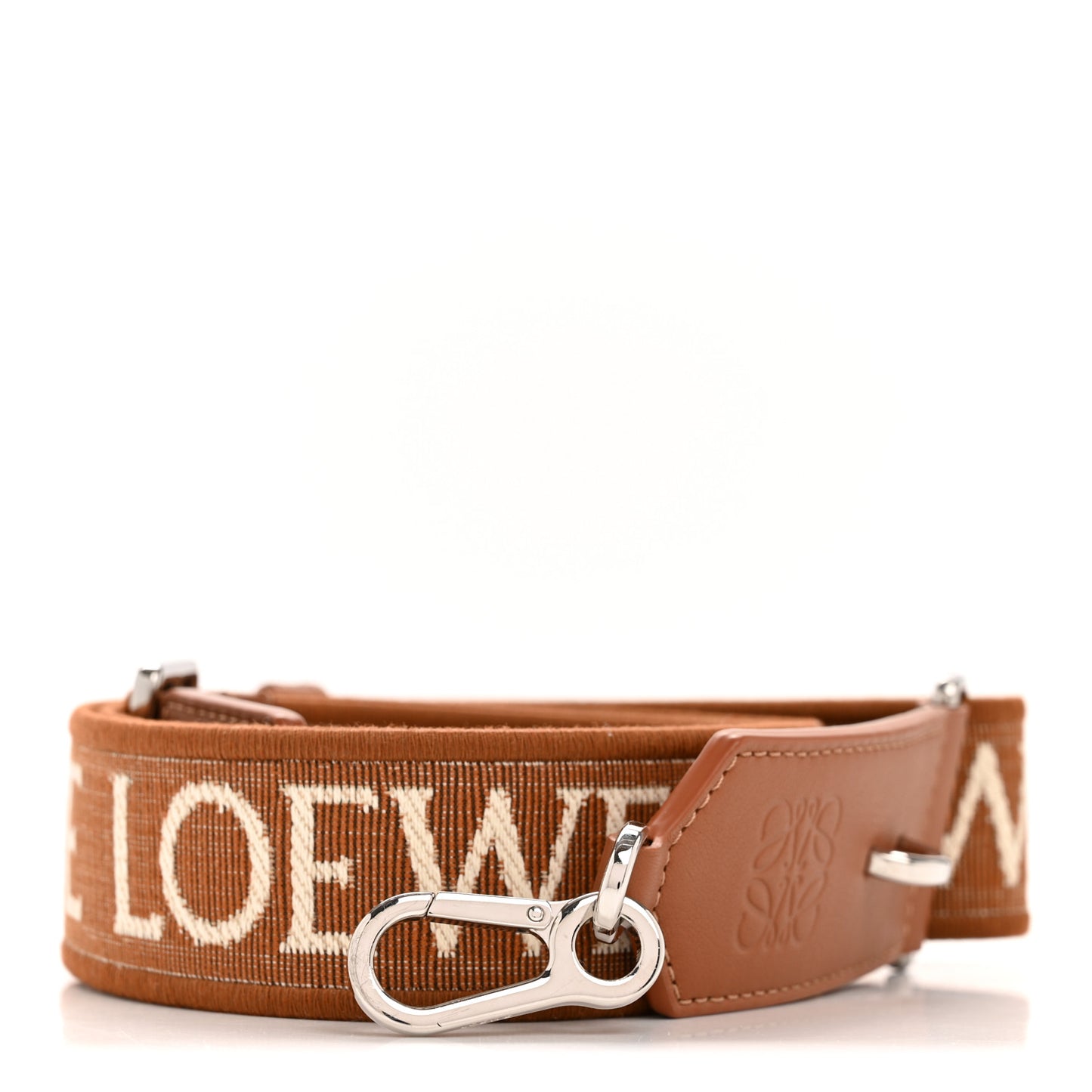 Calfskin Jacquard Anagram Strap Tan