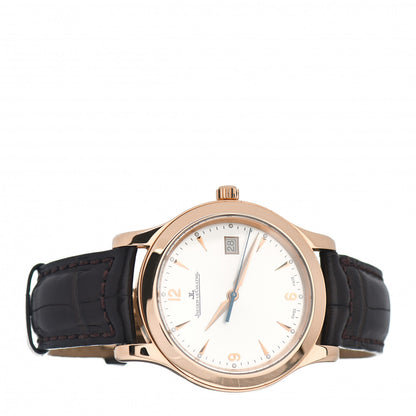 Jaeger-LeCoultre 18K Rose Gold Alligator 40mm Master Control Date Automatic Watch Q147237S 2 of 5