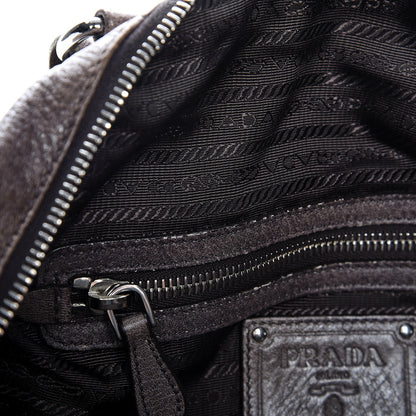 Prada Cervo Deerskin Tote Fumo 8 of 16