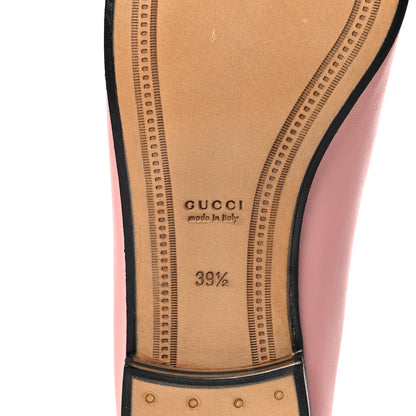 Gucci Lambskin Womens Brixton Horsebit Loafers 39.5 Perfect Pink 5 of 8