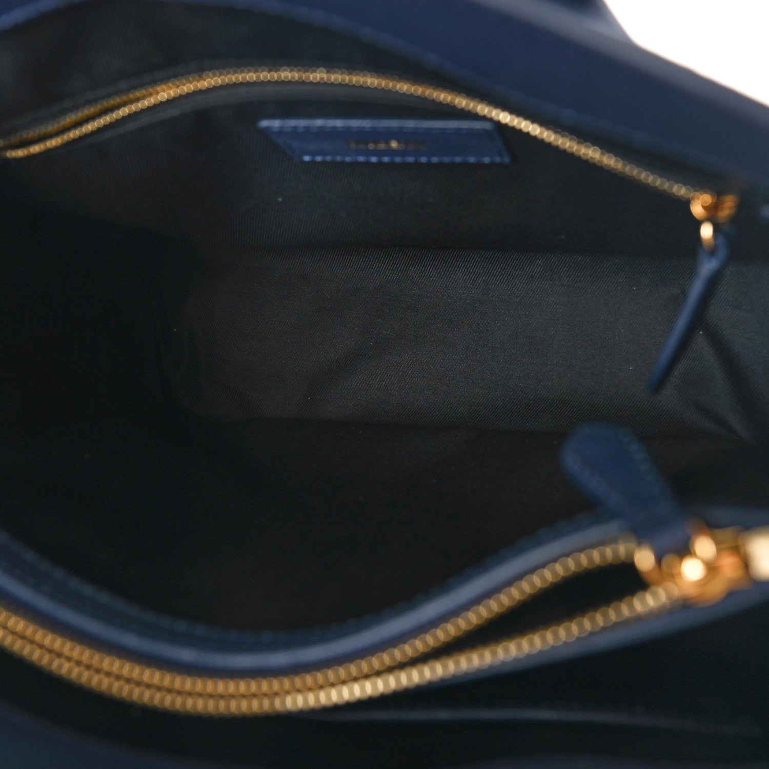 Burberry Derby Calfskin Vintage Check Medium Banner Tote Regency Blue 5 of 8