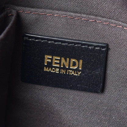 Fendi Crinkled Lambskin Mia Degrade Shopper Black 6 of 17