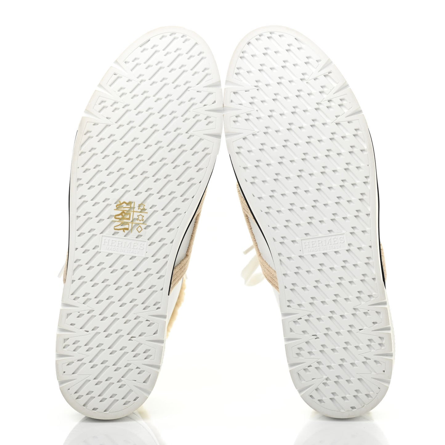 Calfskin Woolskin Dare Sneakers 37.5 White Ecru