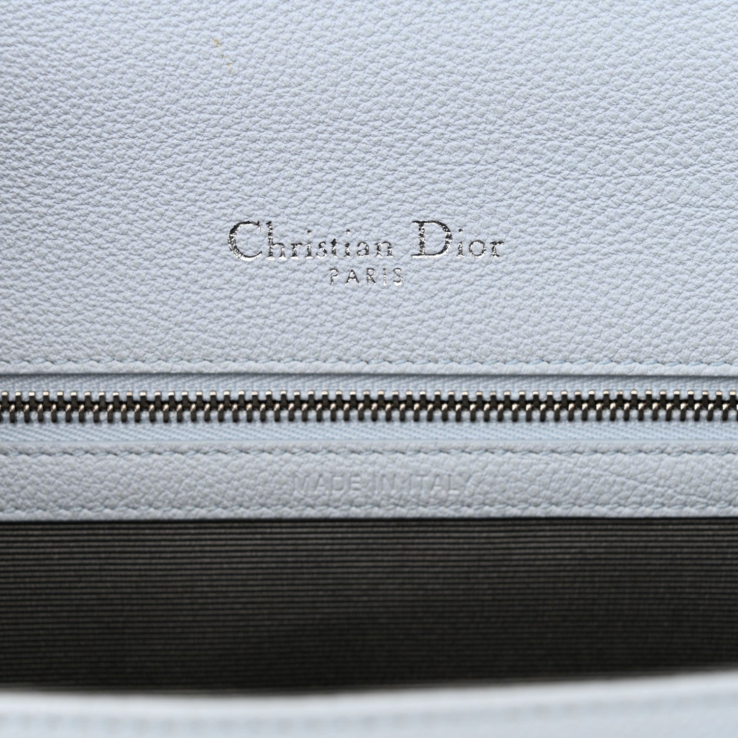 Christian Dior Grained Calfskin Medium Diorama Flap Bag Light Blue 6 of 15
