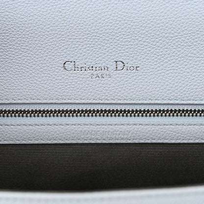 Christian Dior Grained Calfskin Medium Diorama Flap Bag Light Blue 6 of 15