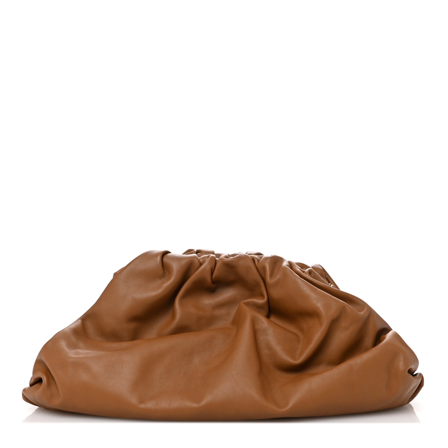 Smooth Butter Calf The Pouch Oversized Clutch Teak