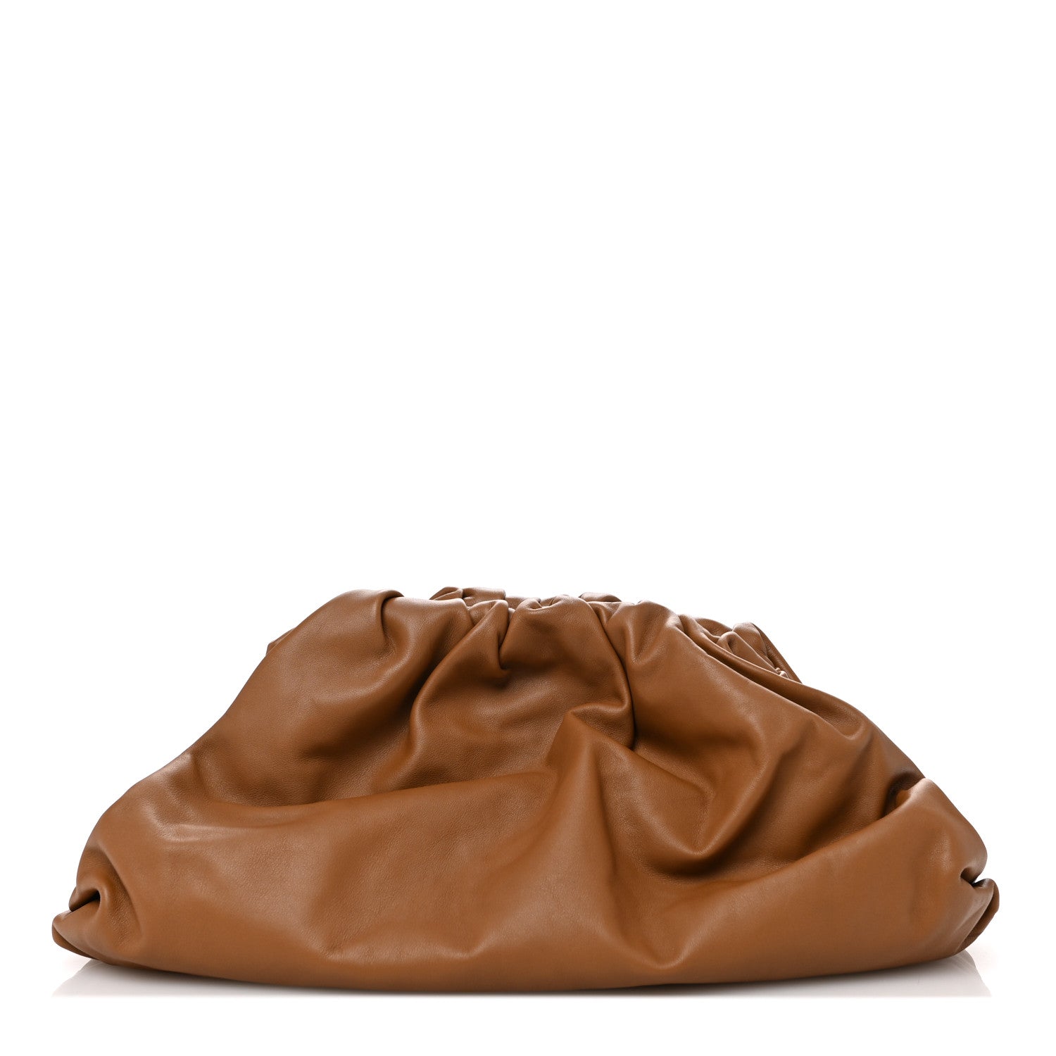 Bottega Veneta Smooth Butter Calf The Pouch Oversized Clutch Teak 1 of 10