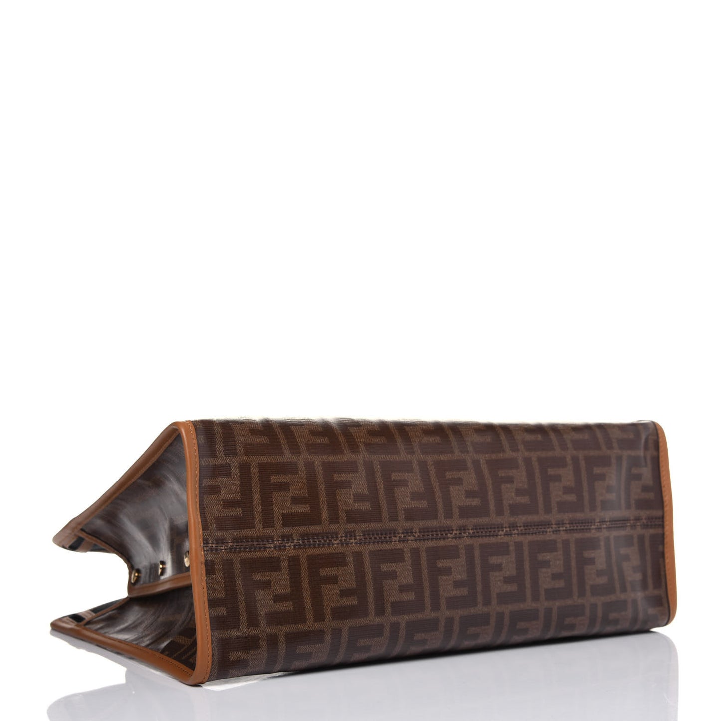 Glazed Fabric Vitello Century FF 1974 Stamp Patch Medium Peekaboo Defender Cover Mogano Panna Caramello