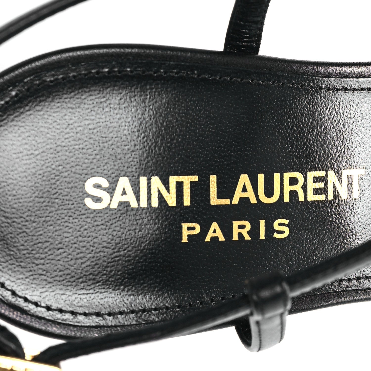 Saint Laurent Kid Egado Date 110 Sandals 35 Black 8 of 9