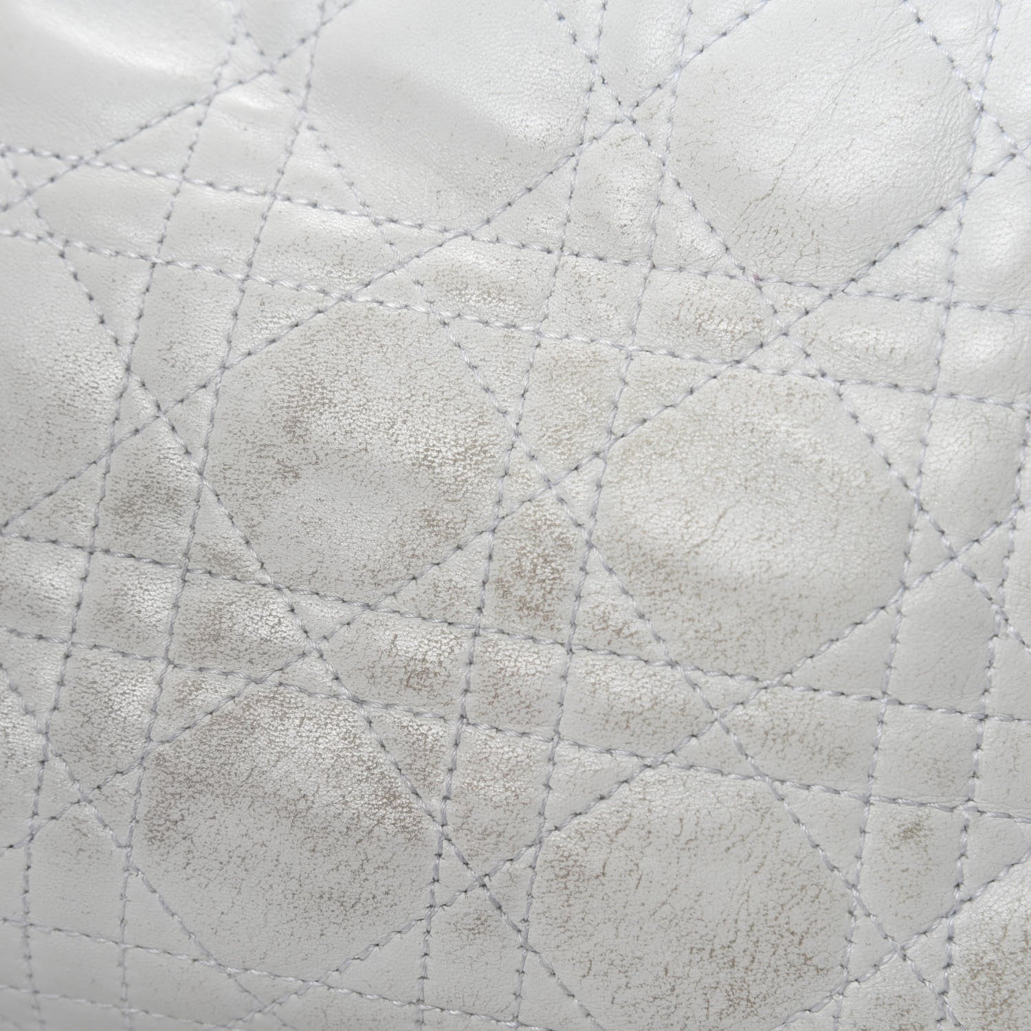Christian Dior Lambskin Cannage Medium Dior Soft Hobo White 13 of 19