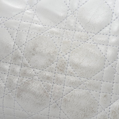 Christian Dior Lambskin Cannage Medium Dior Soft Hobo White 13 of 19
