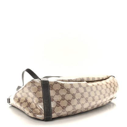 Gucci Crystal Monogram Medium Abbey Shoulder Bag Dark Brown 4 of 9
