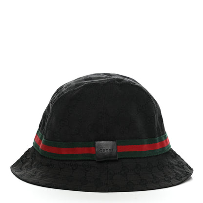 Gucci Monogram Web Bucket Hat M Black 4 of 12