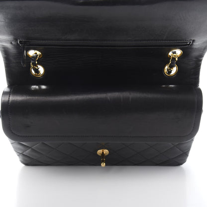 Chanel Lambskin Quilted Medium Double Flap Black 9 of 15