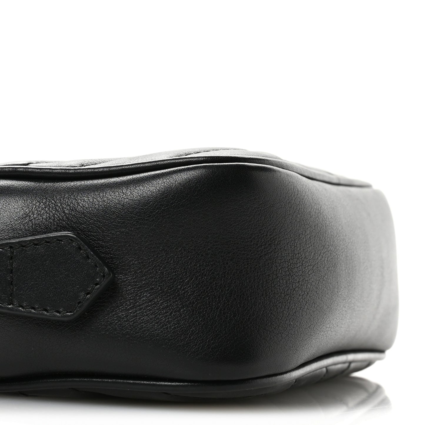 Calfskin Matelasse Mini GG Marmont Chain Shoulder Bag Black