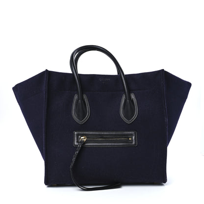 Celine Felt Medium Phantom Luggage Navy 1 of 11