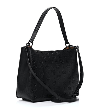 MCM Calfskin Ottomar Medium Klara Hobo Black 2 of 5
