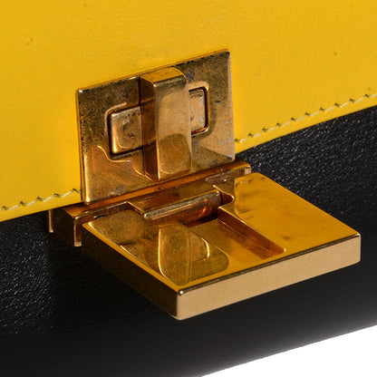 Celine Smooth Calfskin Small Tri-Color Trapeze Sunflower 6 of 8