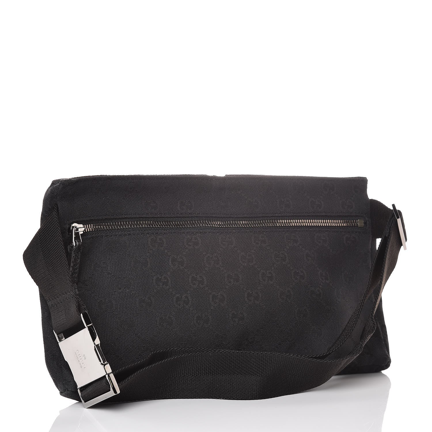 Gucci GG Monogram Double Pocket Belt Bag Black 3 of 13