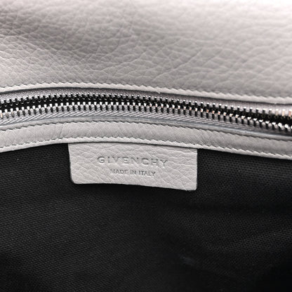 Givenchy Grained Calfskin Medium Pandora Pure Flap Bag Pearl Grey 6 of 12