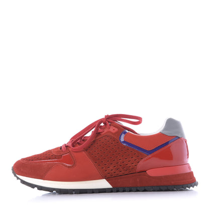 Louis Vuitton Nubuck Calfskin Perforated Run Away Sneakers 39.5 Rouge 1 of 9
