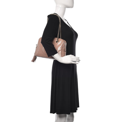 Gucci Soft Patent Small Soho Bowler Dark Cipria 2 of 16