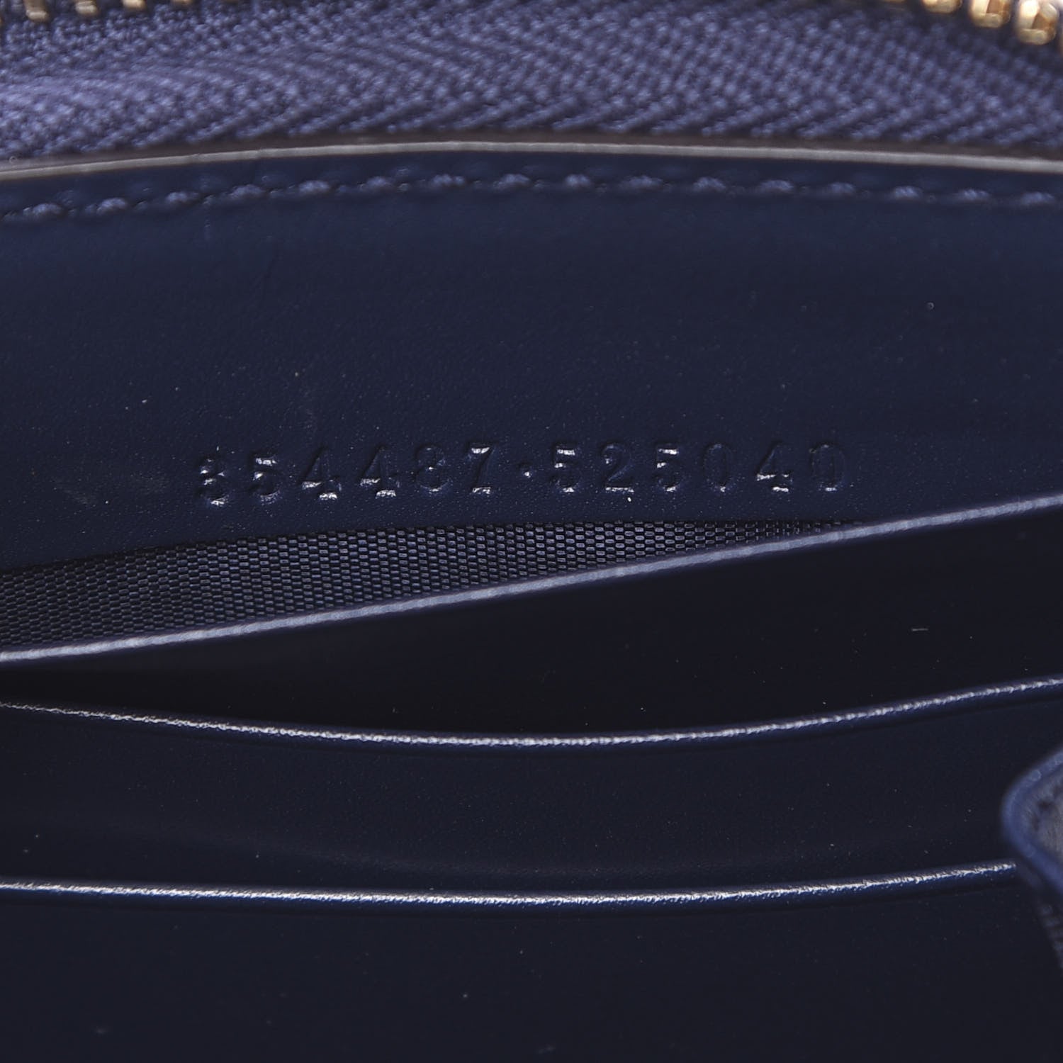 Gucci Hilary Lux Bright Diamante Zip Around Wallet Classic Marine 6 of 7