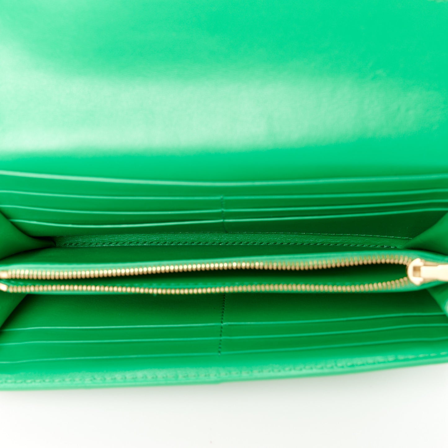Lambskin Maxi Intreccio Cassette Flap Wallet Parakeet
