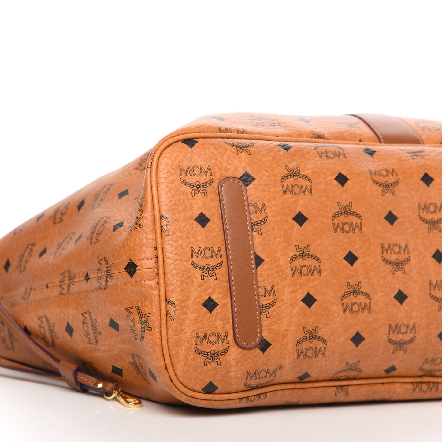 Visetos Large Liz Reversible Shopper Tote Cognac