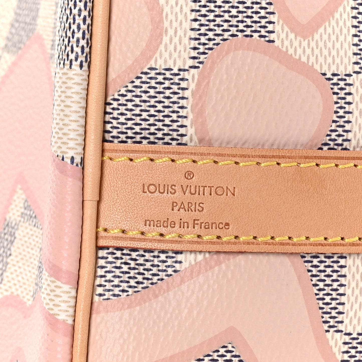 Damier Azur Tahitienne Speedy Bandouliere 30 Rose Ballerine
