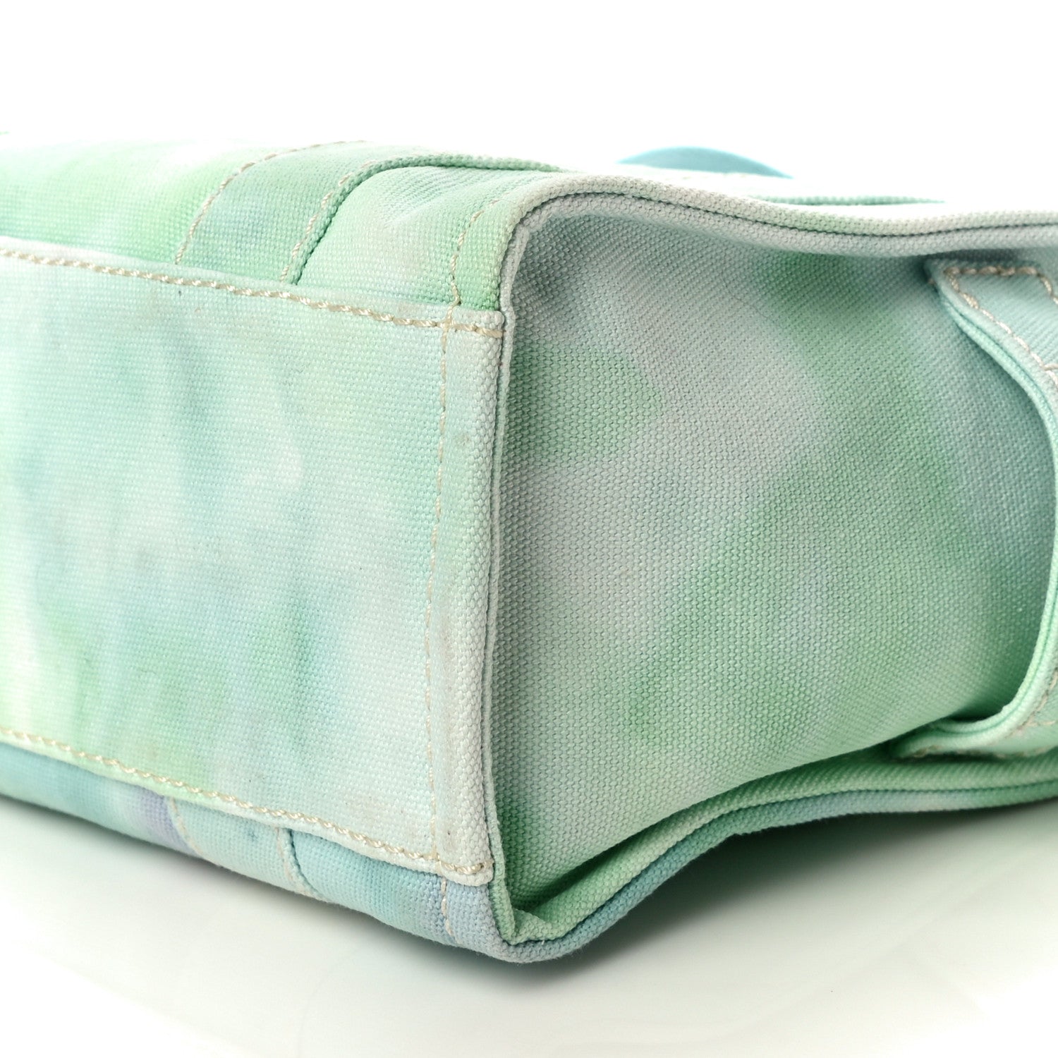 Marc Jacobs Cotton Canvas Tie Dye Small The Traveler Tote Bag Green 8 of 9
