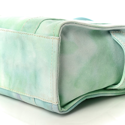 Marc Jacobs Cotton Canvas Tie Dye Small The Traveler Tote Bag Green 8 of 9