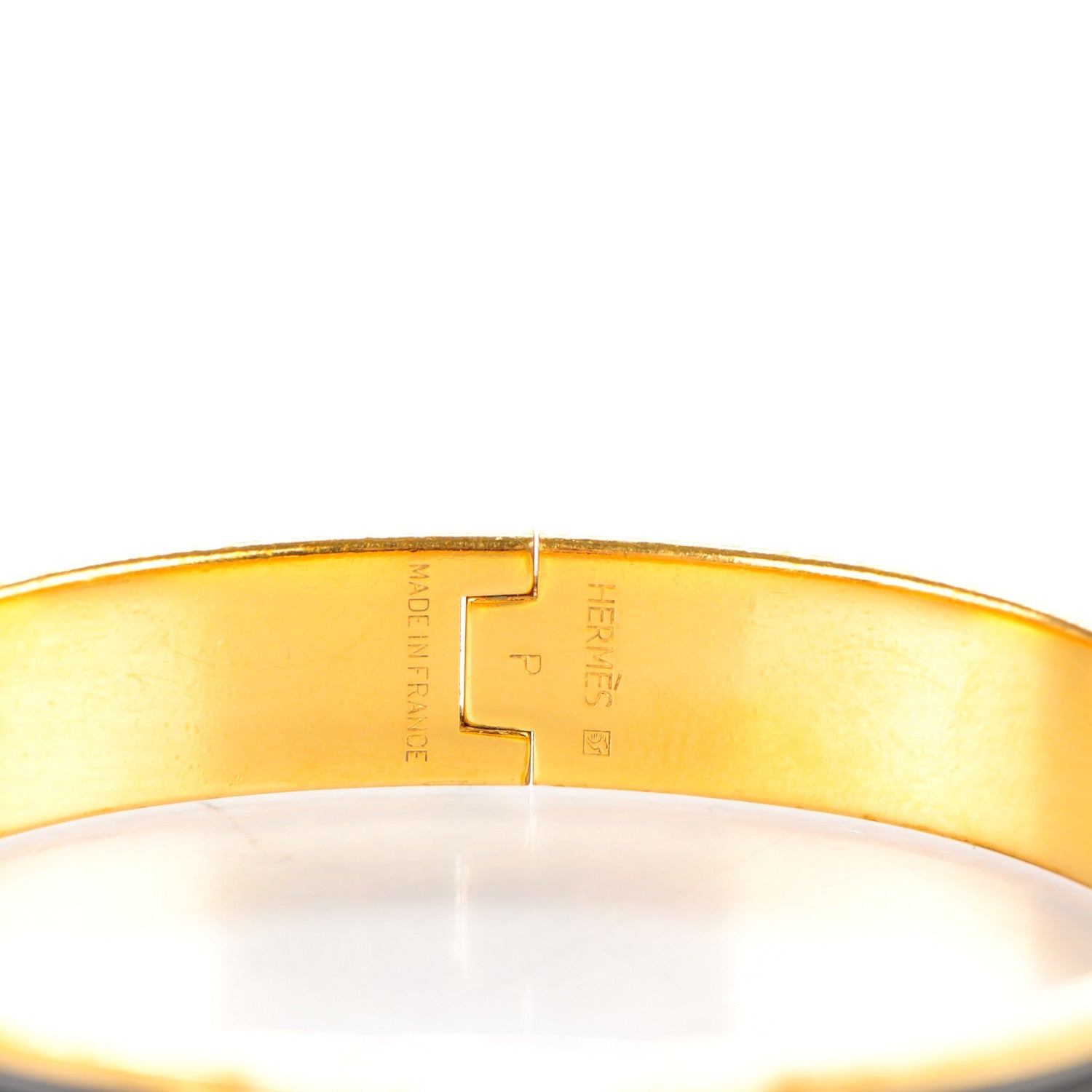 Hermes Enamel Narrow Clic Clac H Bracelet GM Black 4 of 4