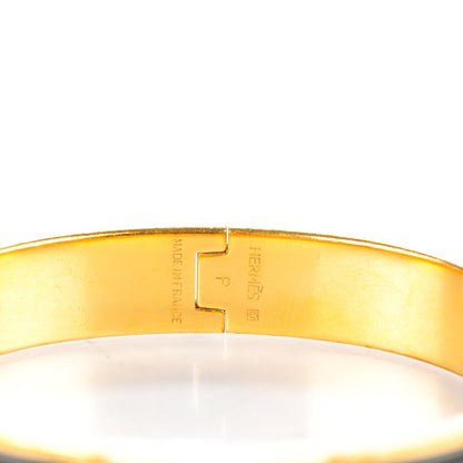 Hermes Enamel Narrow Clic Clac H Bracelet GM Black 4 of 4