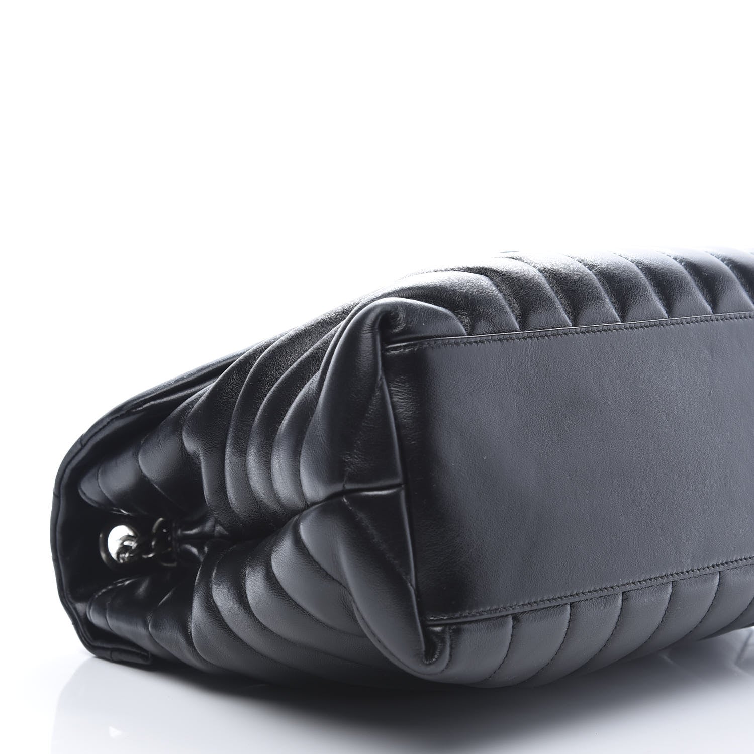 Saint Laurent Calfskin Y Quilted Monogram Medium Loulou Chain Satchel Black 9 of 12