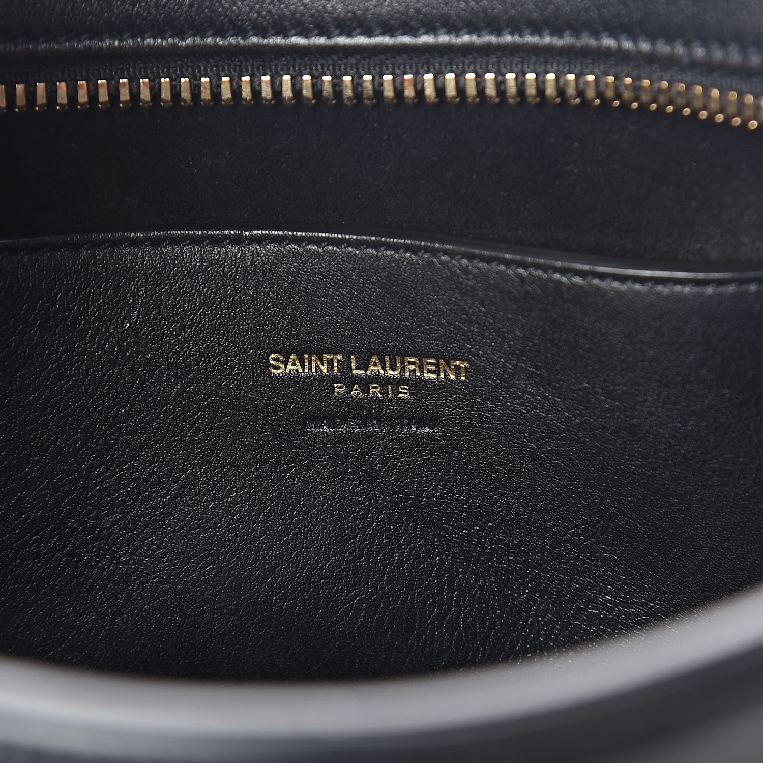Saint Laurent Calfskin Monogram Baby Cabas Black 6 of 9