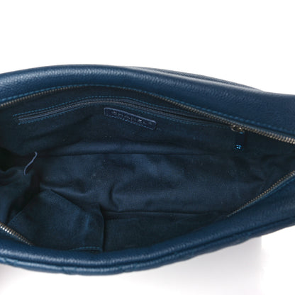 Chanel Caviar Quilted Jumbo Easy Flap Blue 5 of 10