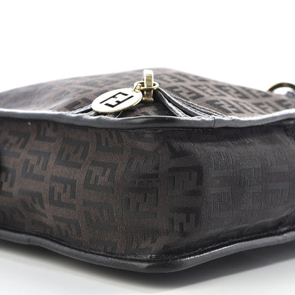 Fendi Zucchino Crossbody Messenger Dark Brown 5 of 8