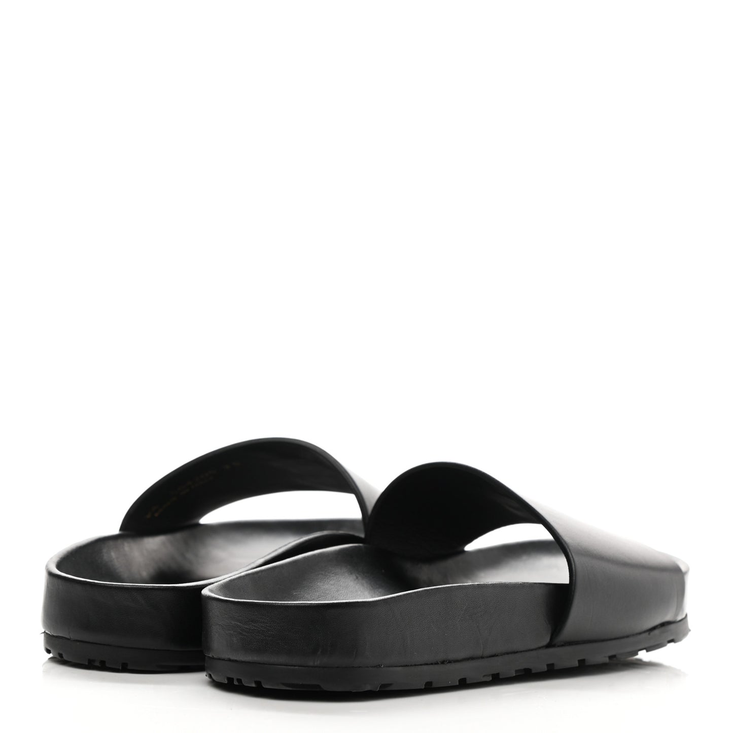 Calfskin Monogram Jimmy Joan Slide Sandals 35 Black
