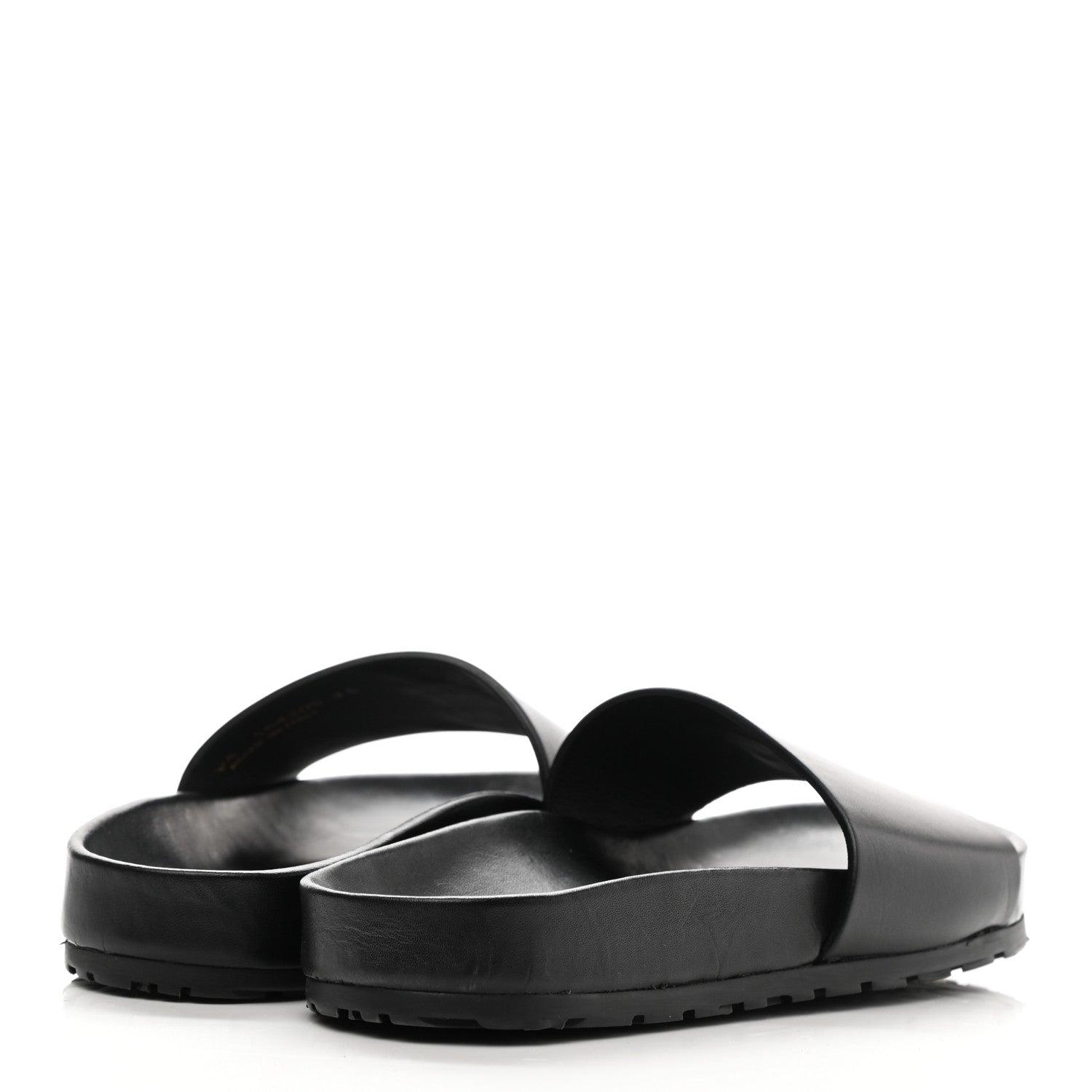 Saint Laurent Calfskin Monogram Jimmy Joan Slide Sandals 35 Black 4 of 9