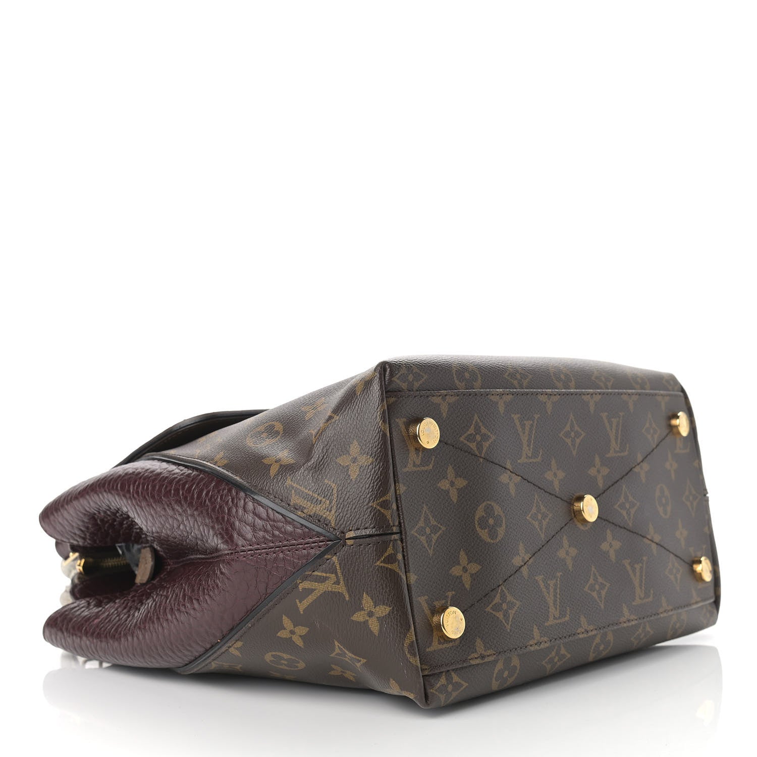 Louis Vuitton Ostrich Lizard Majestueux Tote MM Bordeaux 3 of 9
