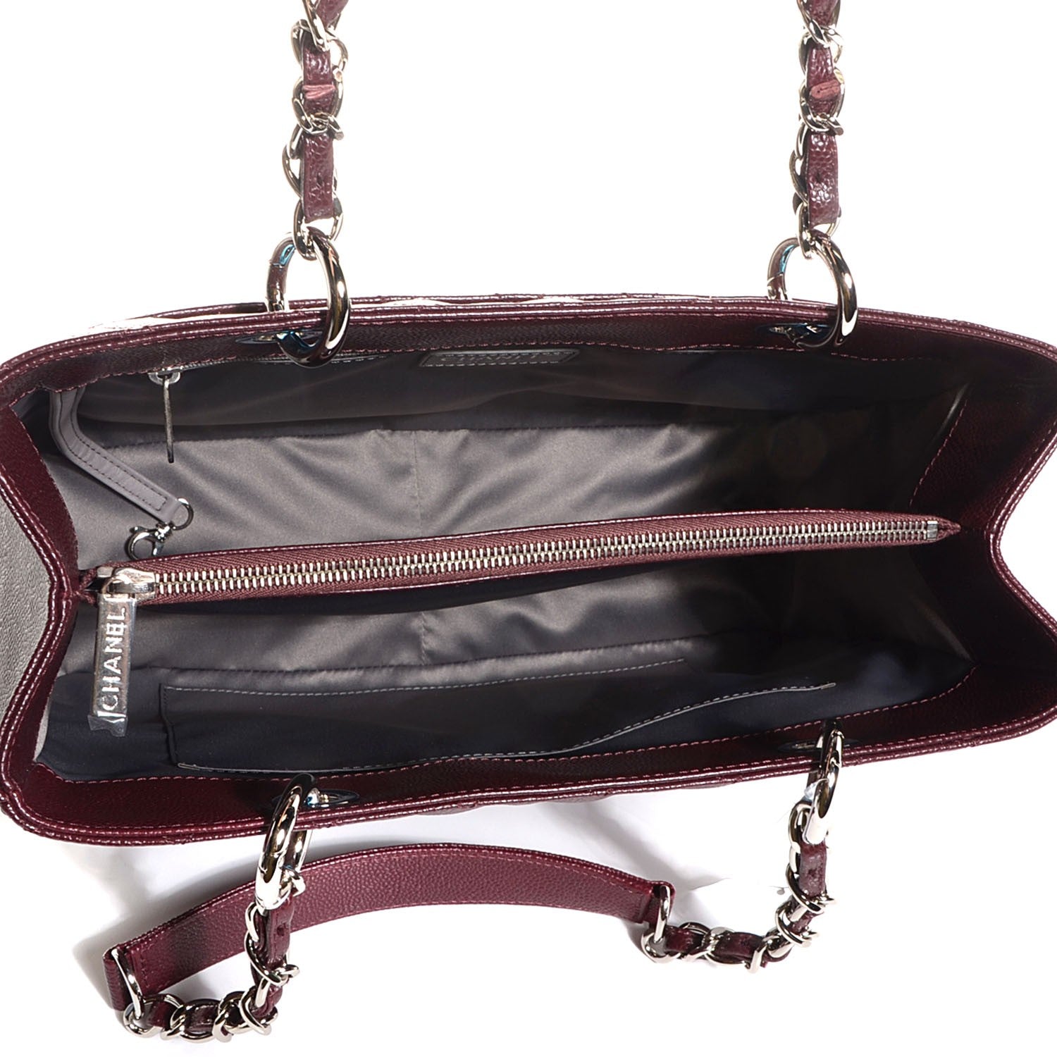 Chanel Caviar Grand Shopping Tote GST Bordeaux 5 of 8