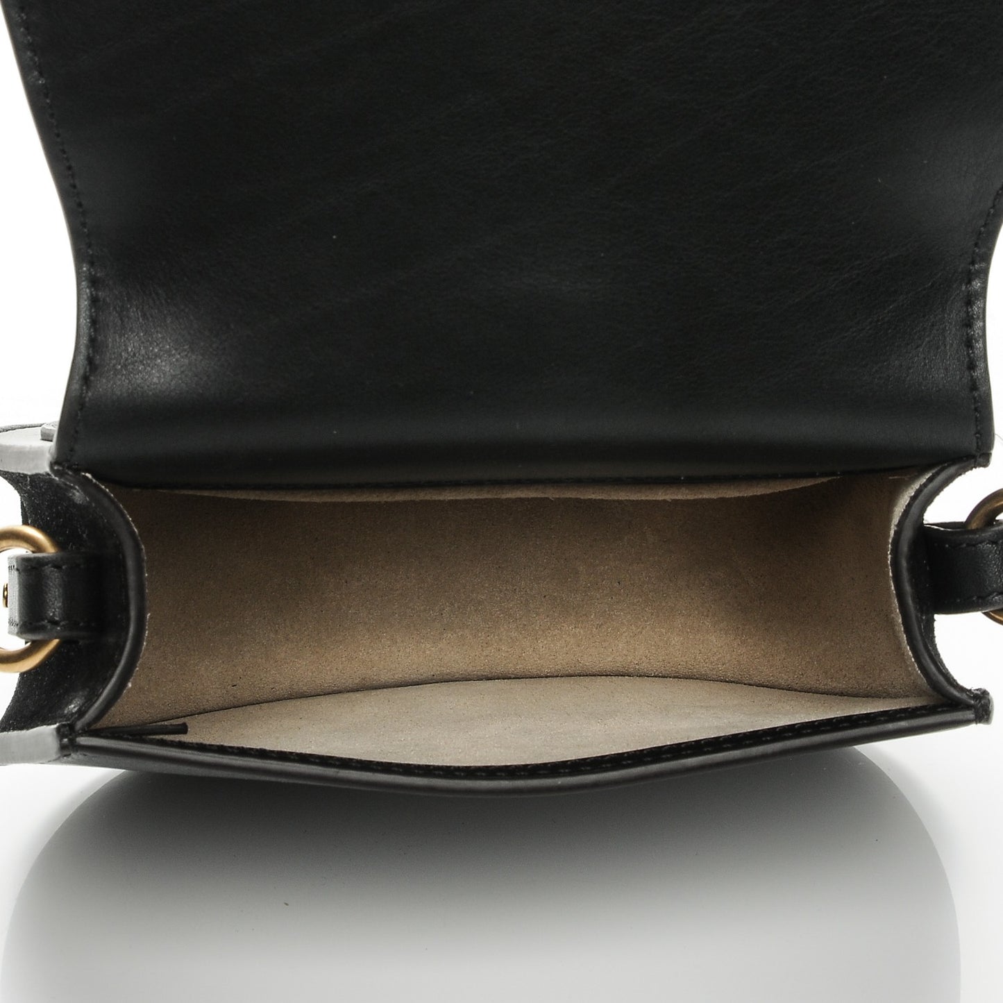 Calfskin Small Nile Bracelet Bag Black