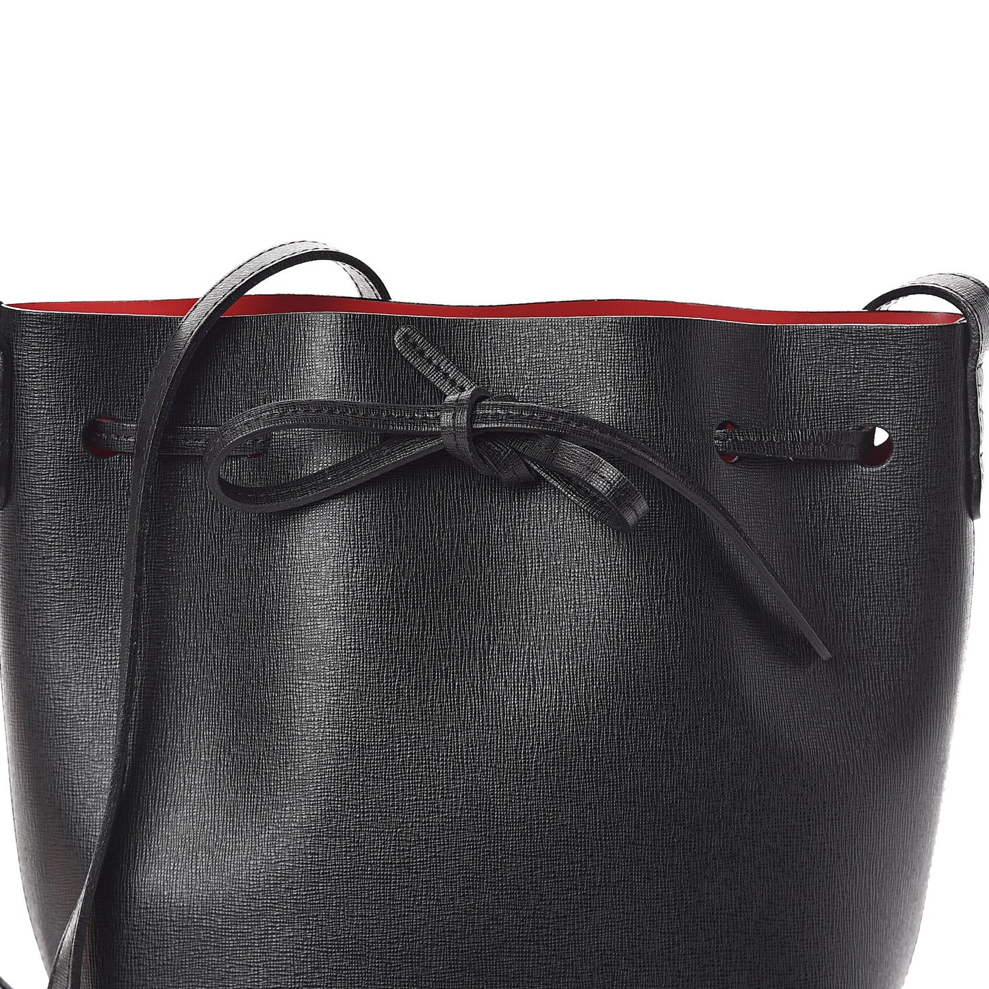 Saffiano Mini Bucket Bag Black